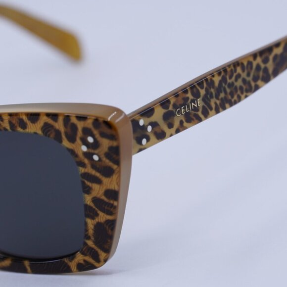 celine sunglasses CL40187I 99A Cheetah Print / Smoke - Picture 4 of 5
